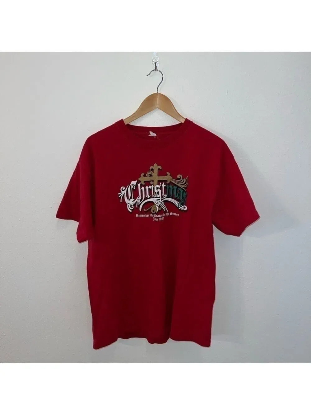 M Red Short Sleeve Tee Shirt Size Medium